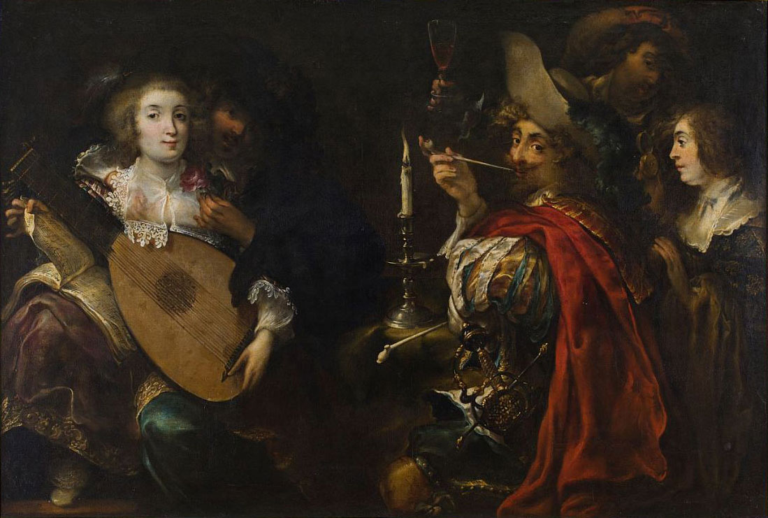 Jan Cossiers, „Pięć zmysłów”, ok. 1650, nr inw. MNP FR 436