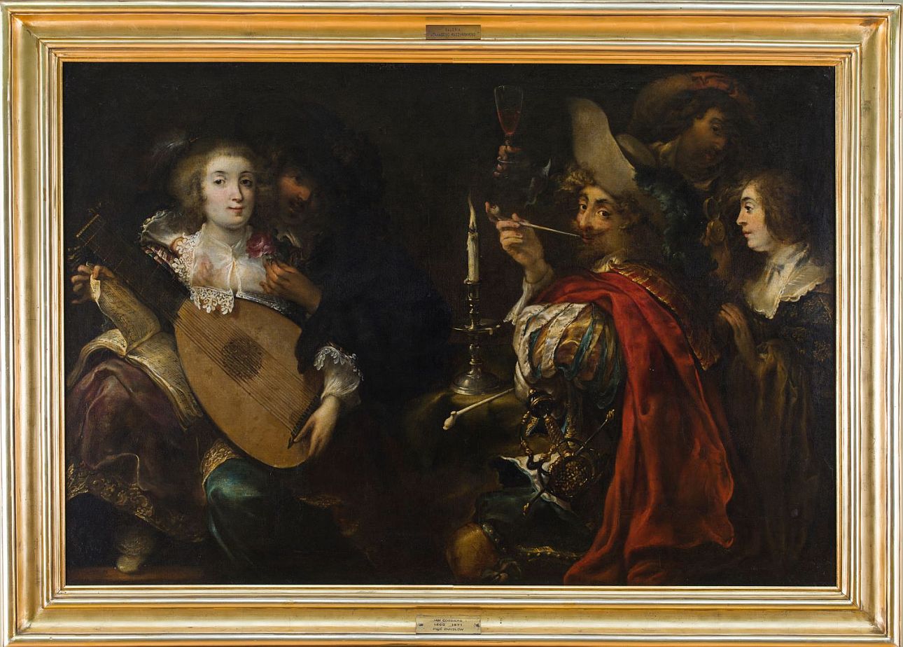 Jan Cossiers, „Pięć zmysłów”, ok. 1650, nr inw. MNP FR 436
